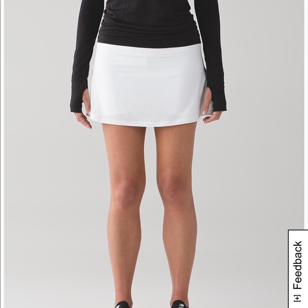 White lululemon tennis skirt size 4
